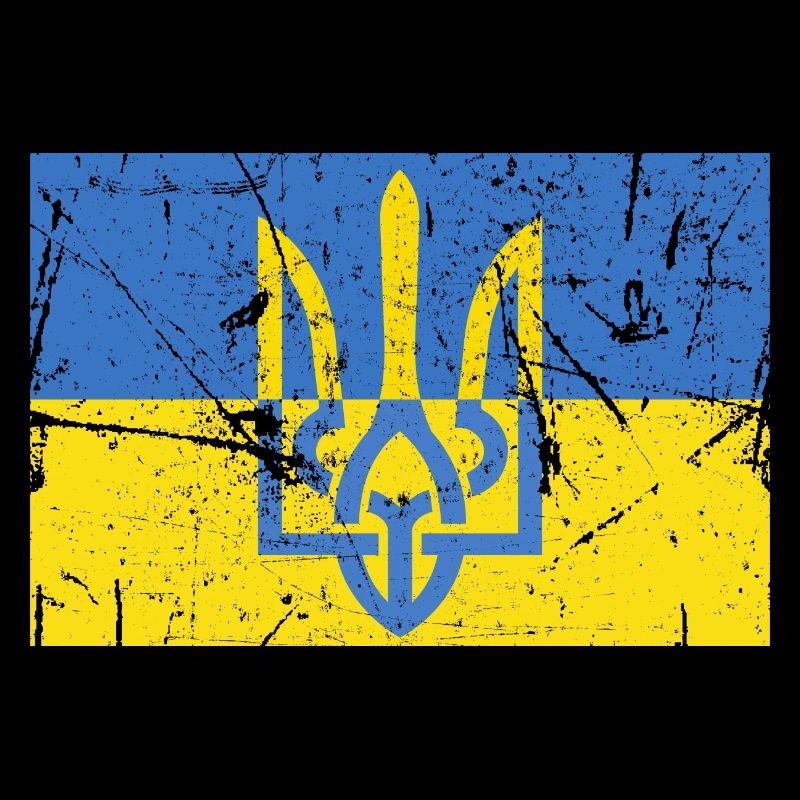 Drapeau Ukrainien Trident Ukraine