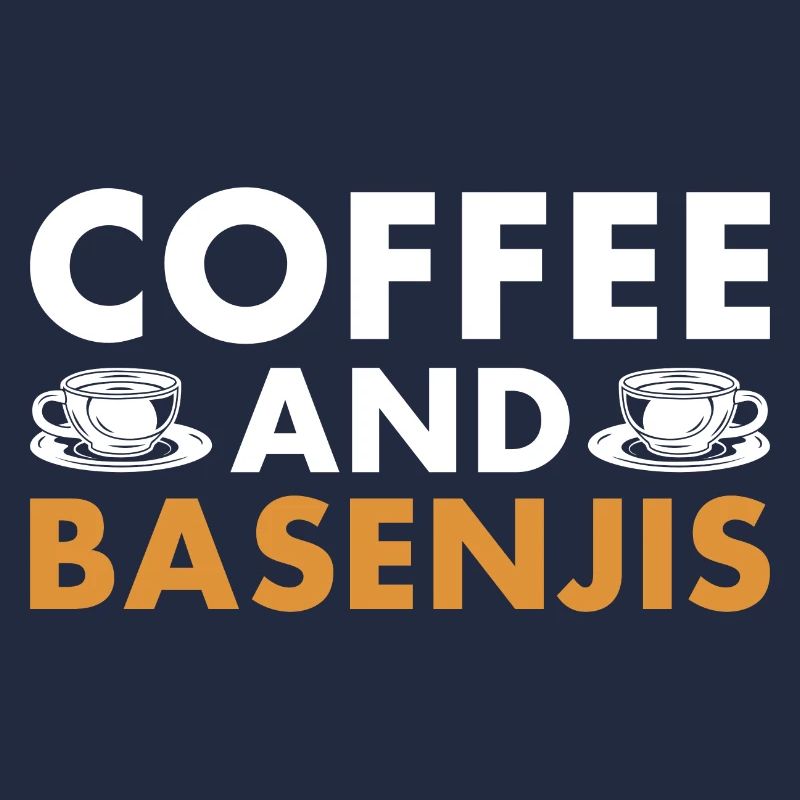 Dog Coffee And Basenji