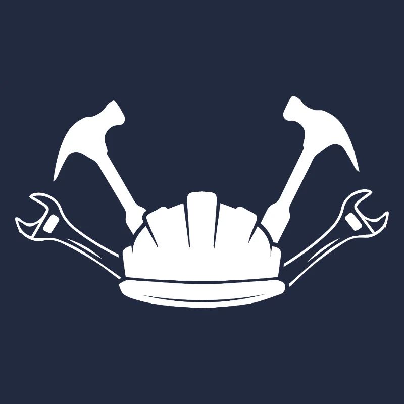 Construction Site Construction Worker Craft Helmet Silhouette