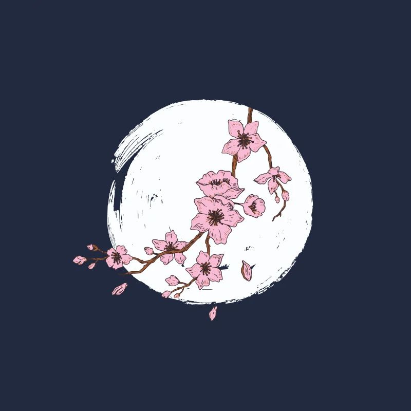 Lune de fleur de cerisier