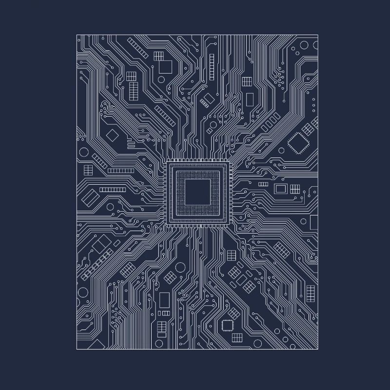 Schaltkreis vom Computer - Platine