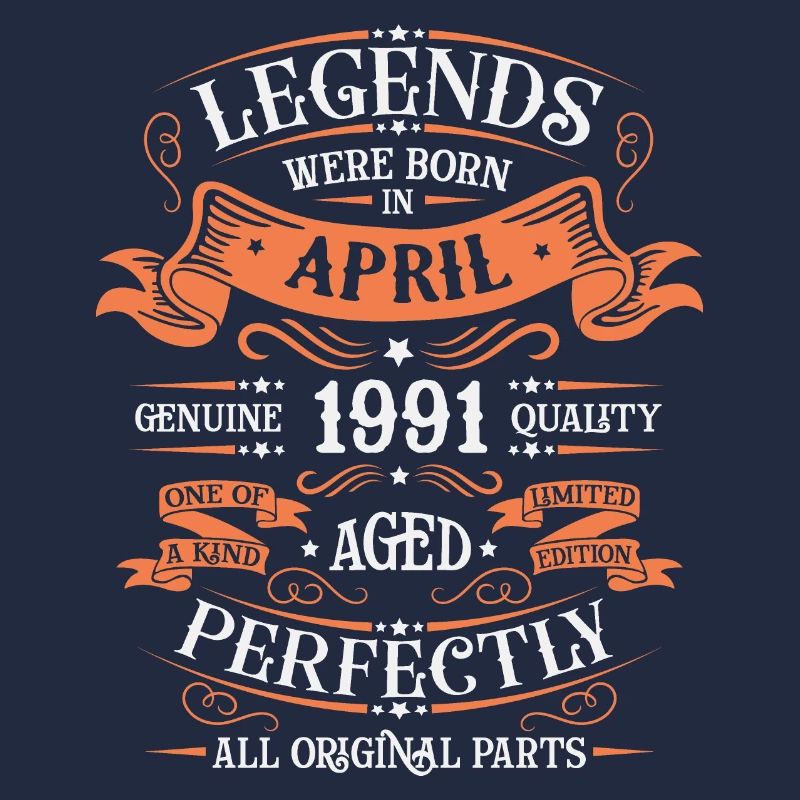 Née avril 1991 nés Légendes Anniversaire
