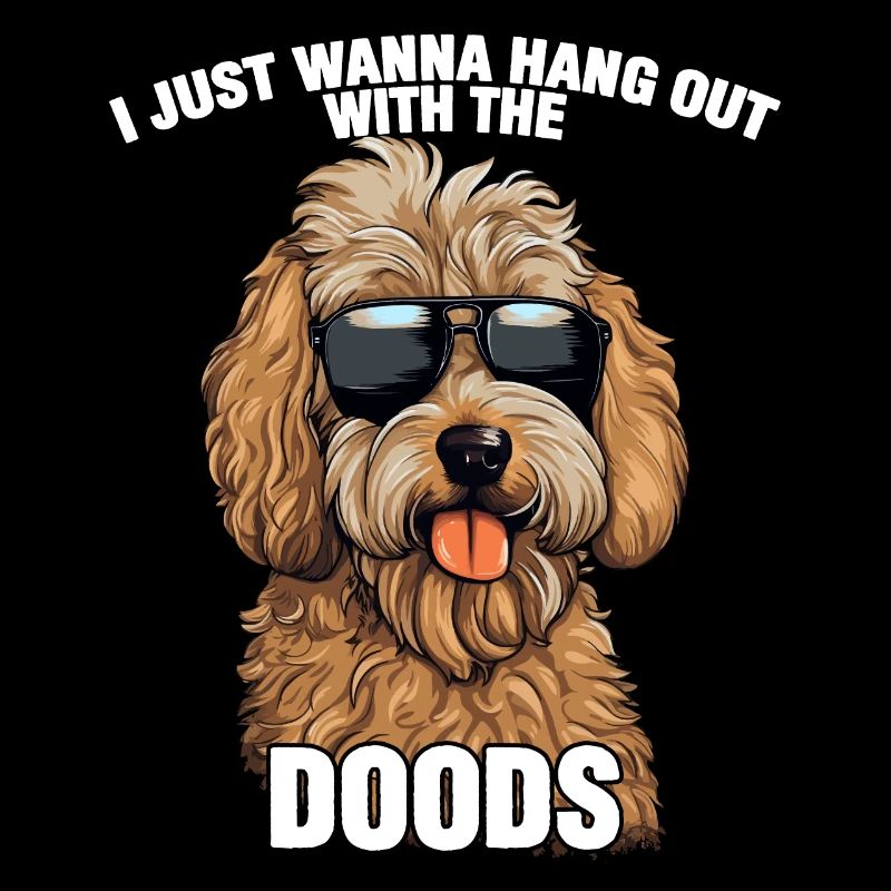 Goldendoodle Je veux juste traîner avec les griffonnages