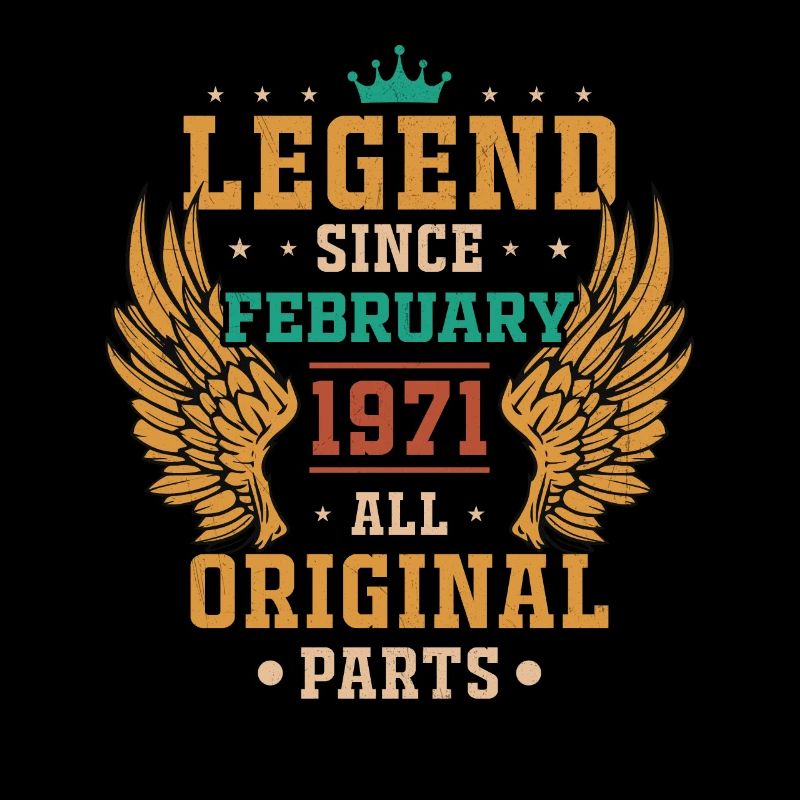 Legende seit Februar 1971 Geburtstagsgeschenk