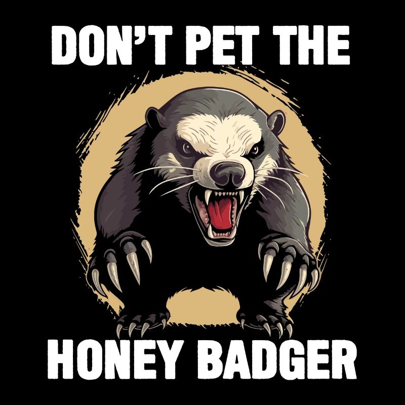 Honey Badger Dont Pet The Honey Badger