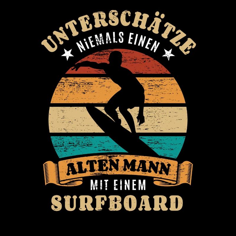 Unterschätze nie einen alten Mann mit Surfboard