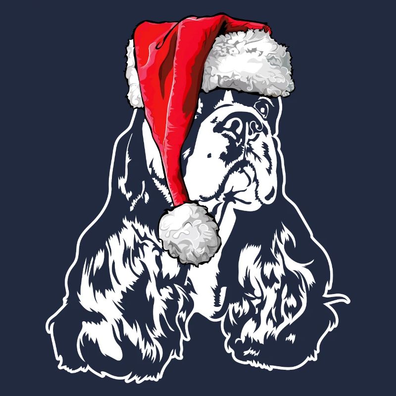 Père Noël American Cocker Spaniel Chiens de Noël