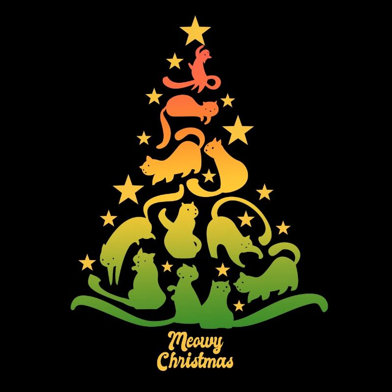 Meowy Christmas - Cat - Christmas Tree Gift