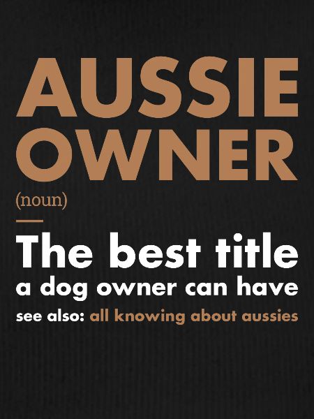 Dog Aussie Owner Definition