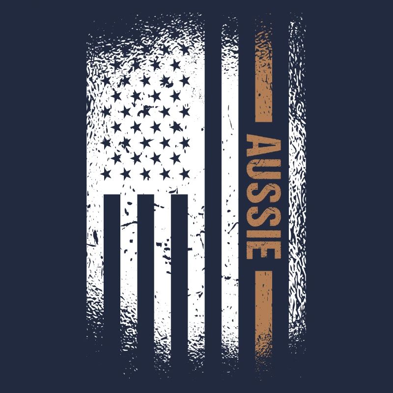 Chien Aussie Us Drapeau