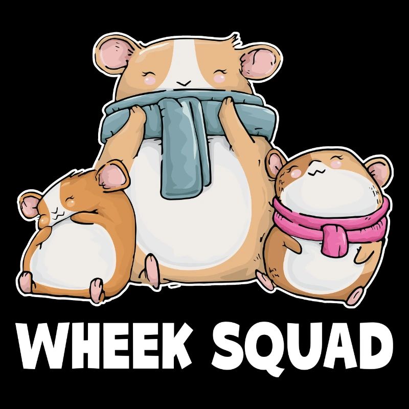 Wheek Squad Graphic Guinea Pig Owner Pet Cavy Anim