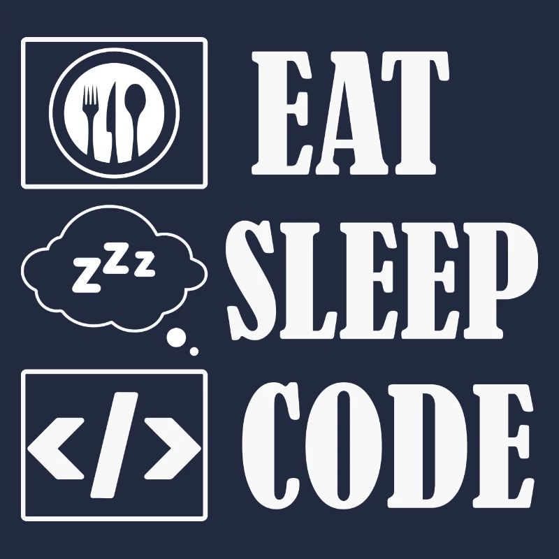 Logiciel de codage de code Eat Sleep