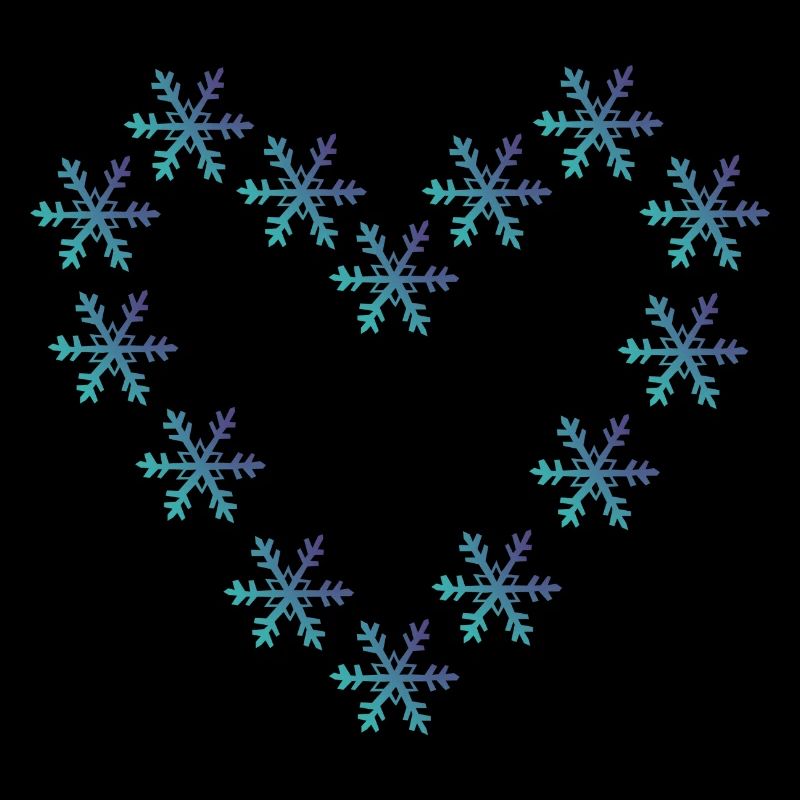Cœur de flocon de neige