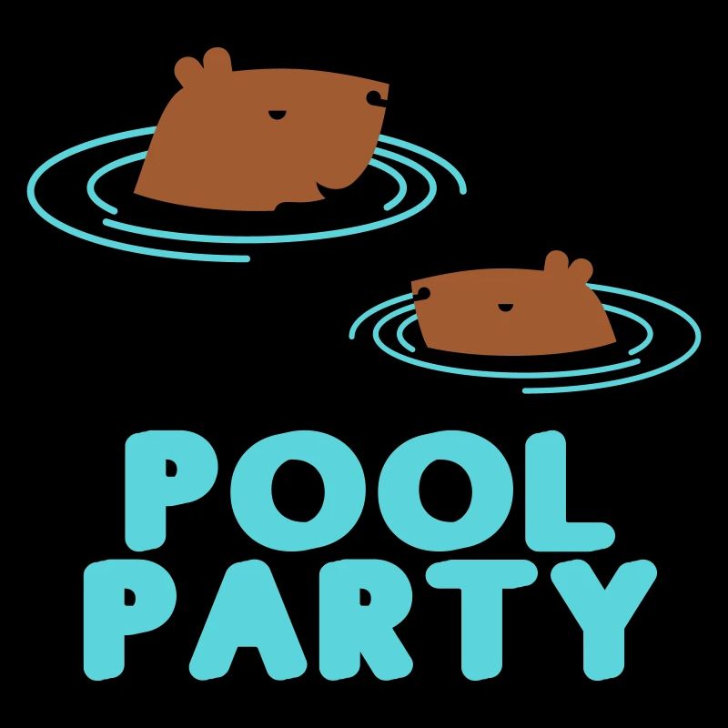 Capybara Pool Party