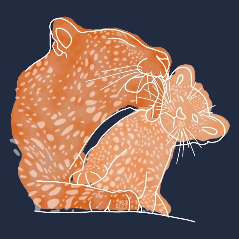 "Leopard", Boho Line Art Design, Serie „Big 5"