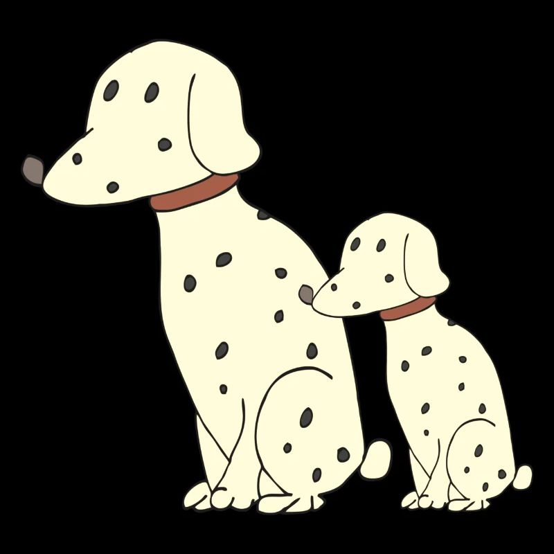 Dalmatian father and son