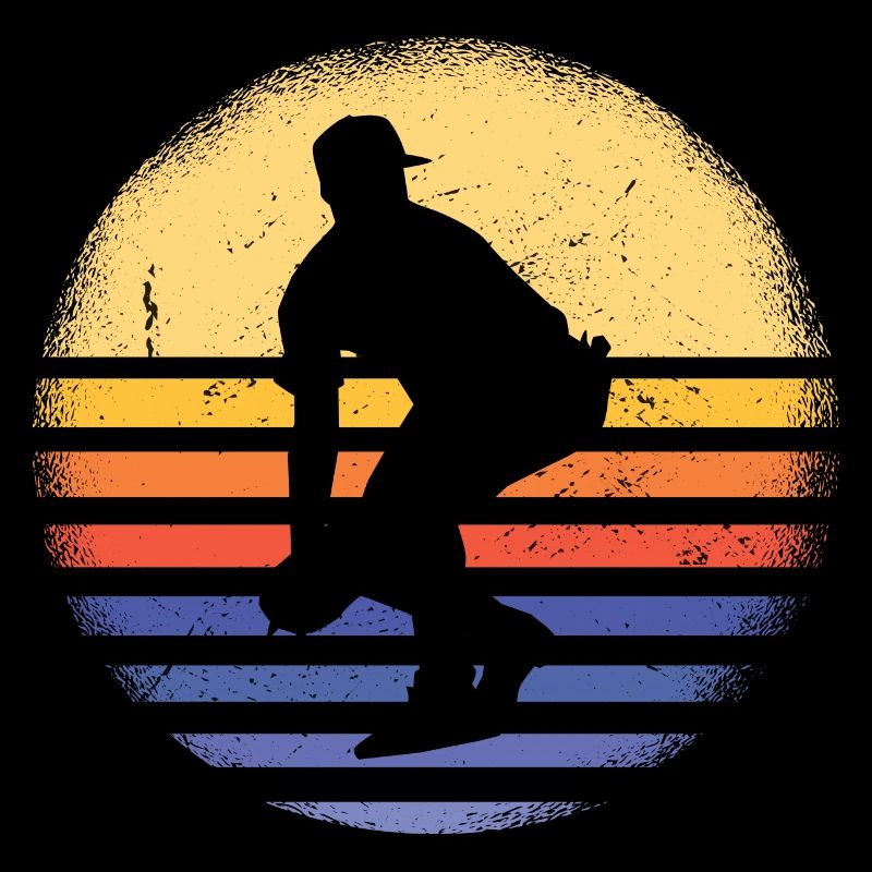 Sport Retro Sunset Softball