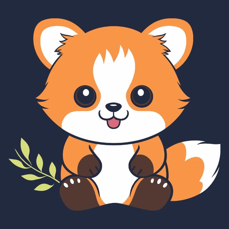 Fuchs liebt den kleinen roten Panda