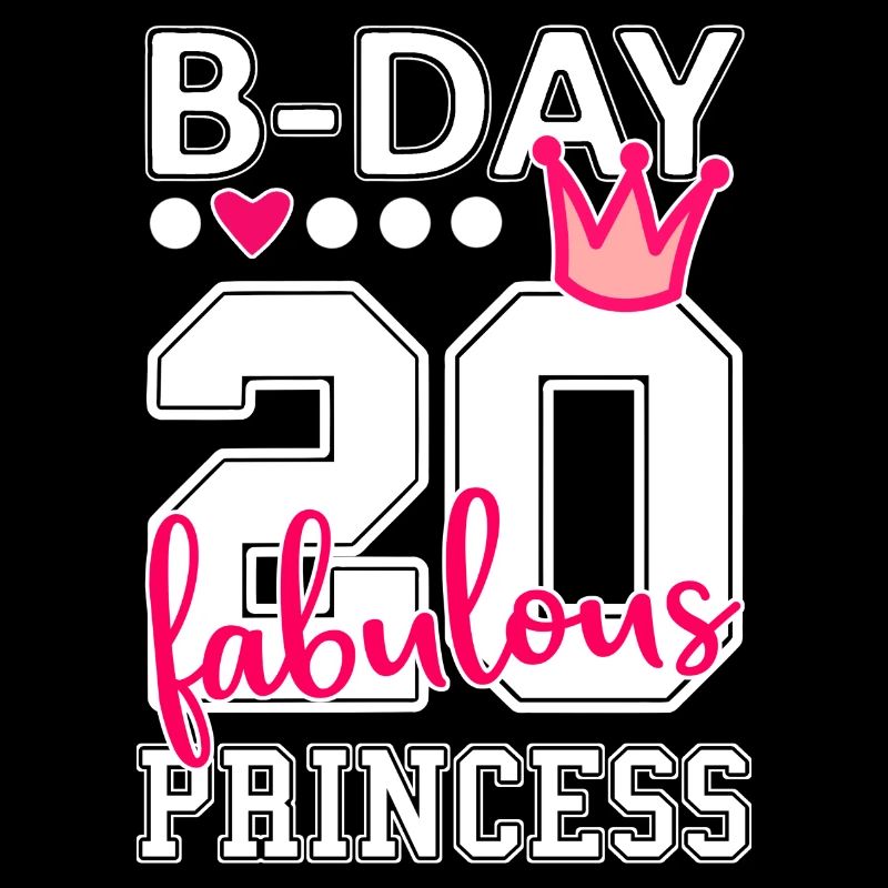 20e anniversaire numéro 20 princesse