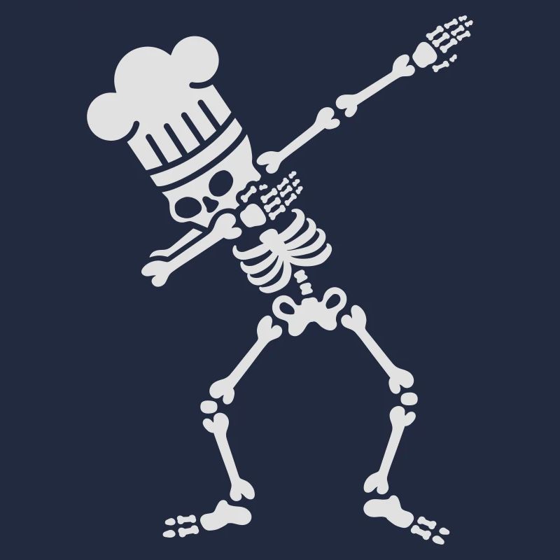 Dab dabbing skeleton BBQ cook / chef