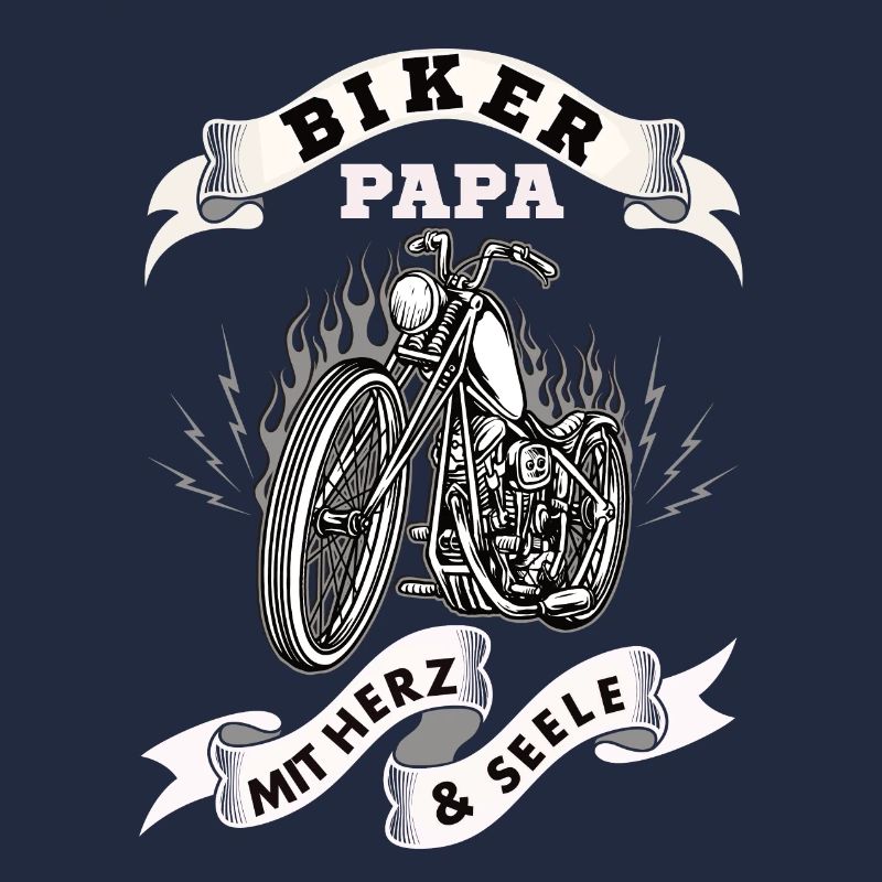 Biker Papa mit Herz und Seele