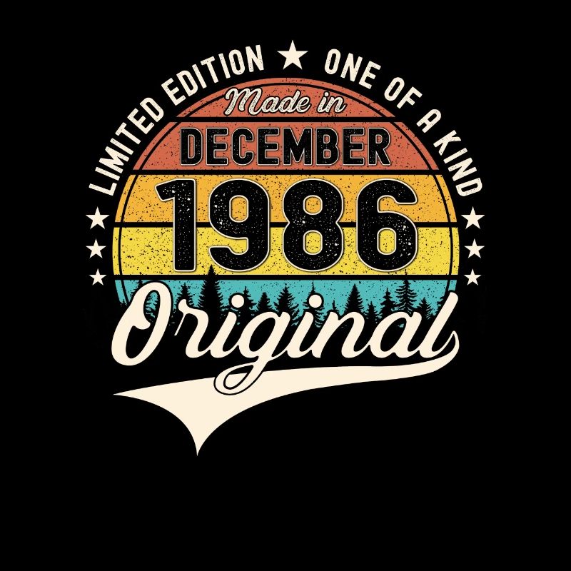 Original Décembre 1986 Cadeau du 36e anniversaire