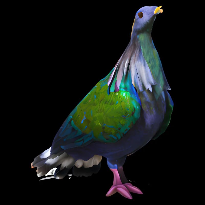 Illustration de pigeon grue