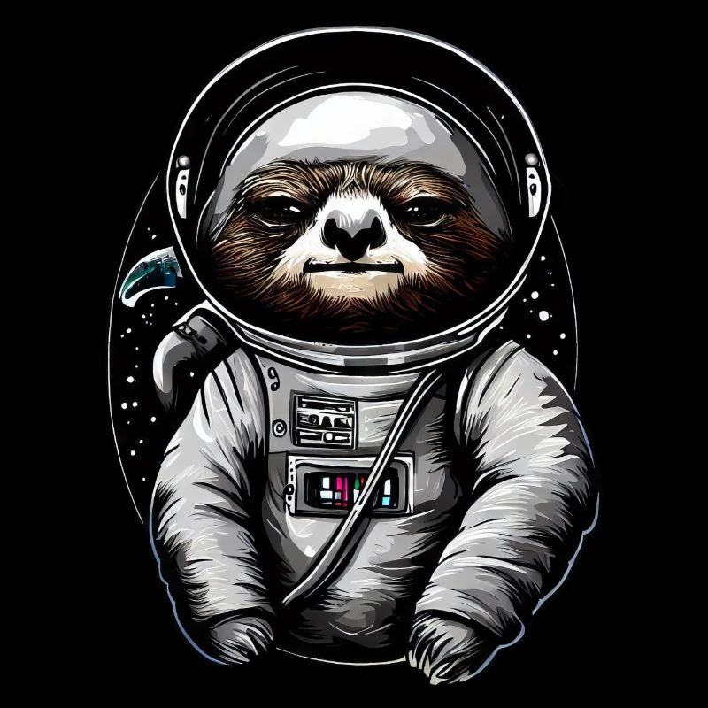 Sloth Astronaut - Space Animal Design