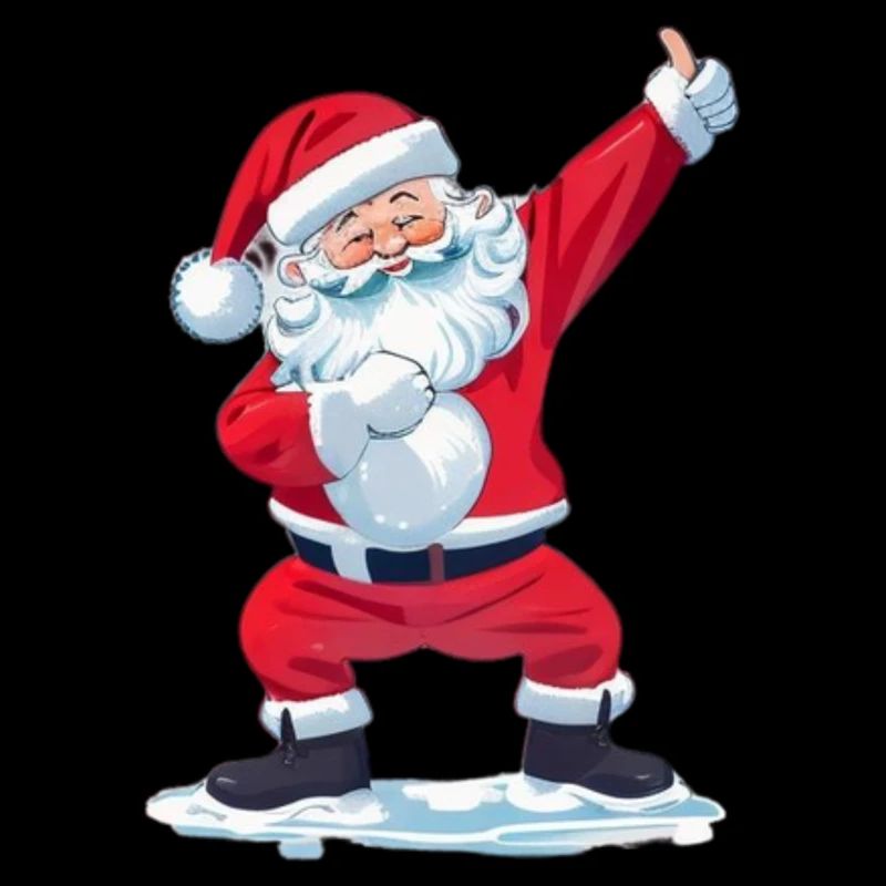 funny santa claus dab