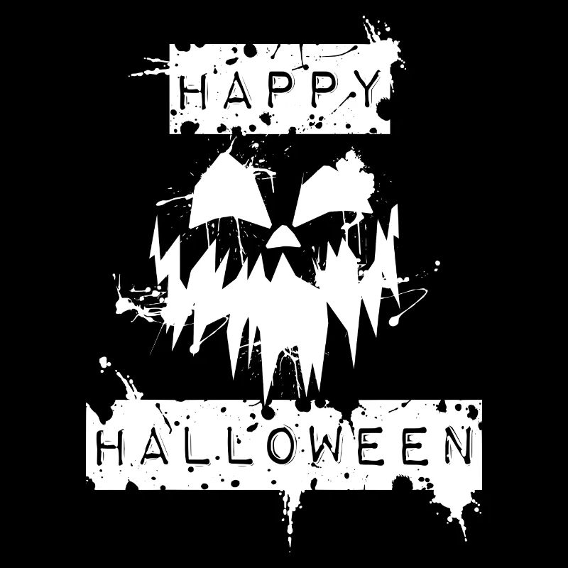 Pumpkin Happy Halloween Pumpkin white
