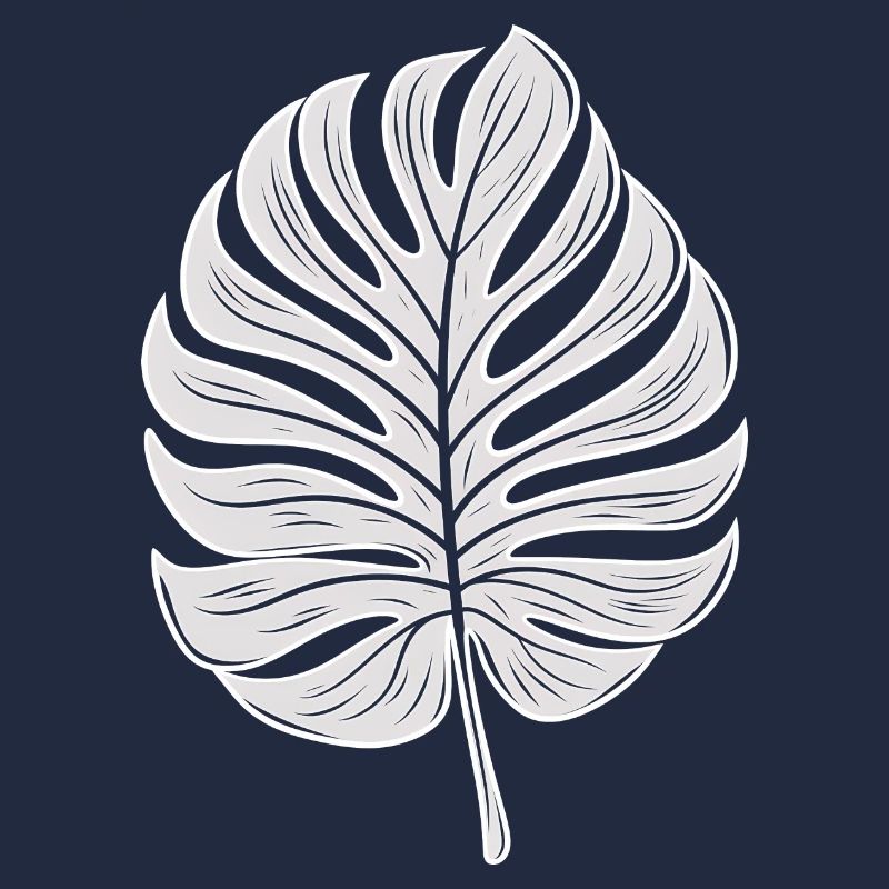 Cool Monstera Leaf, Plants Motif
