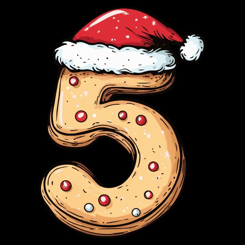 Biscuit de Noël à 5 chiffres
