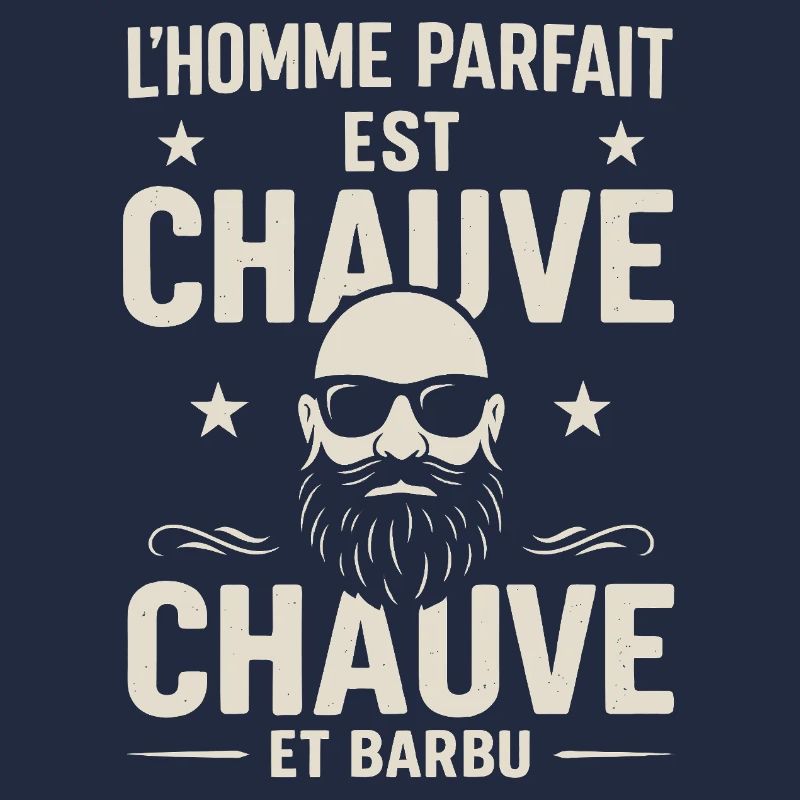 Der perfekte Mann hat eine Glatze und einen Bart