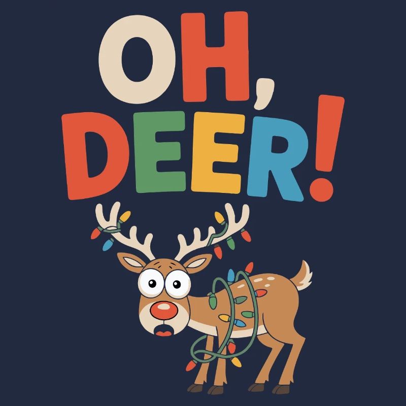 Oh, Reh! Lustiges Weihnachtsgeschenk-Design
