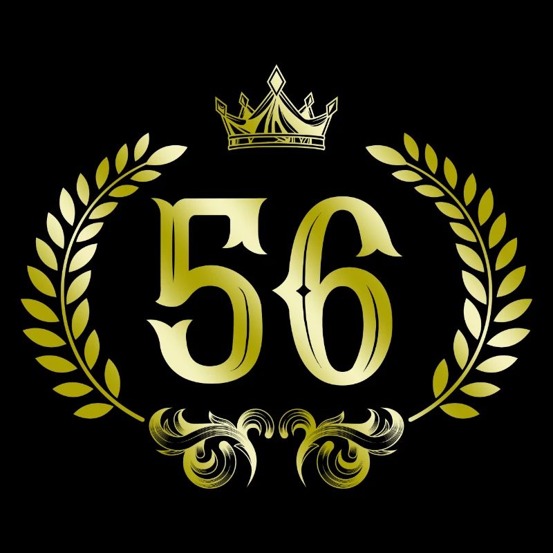 56 Number wreath
