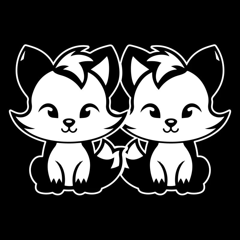 Renard mignon Mignon Bébé