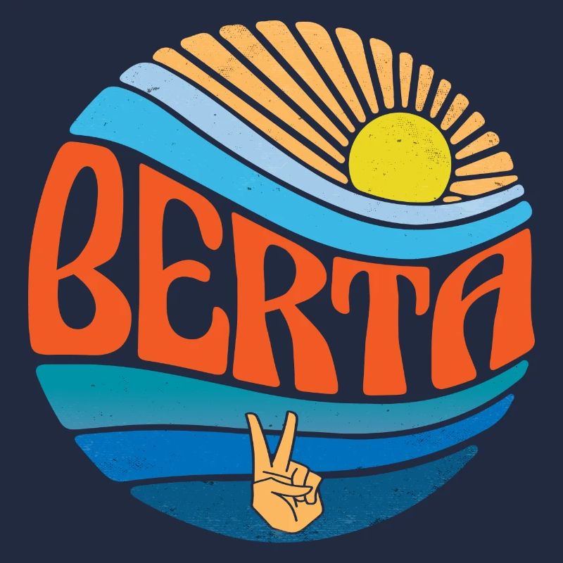 Berta Hemd Vintage Sunset Berta Groovy Tie Dye