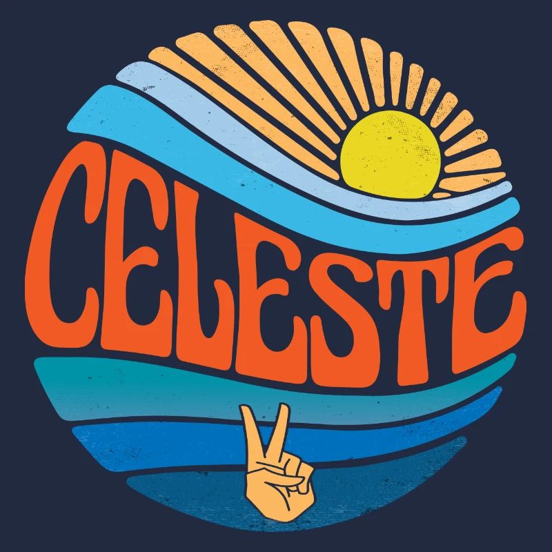 Celeste Shirt Vintage Sunset Celeste Groovy Tie