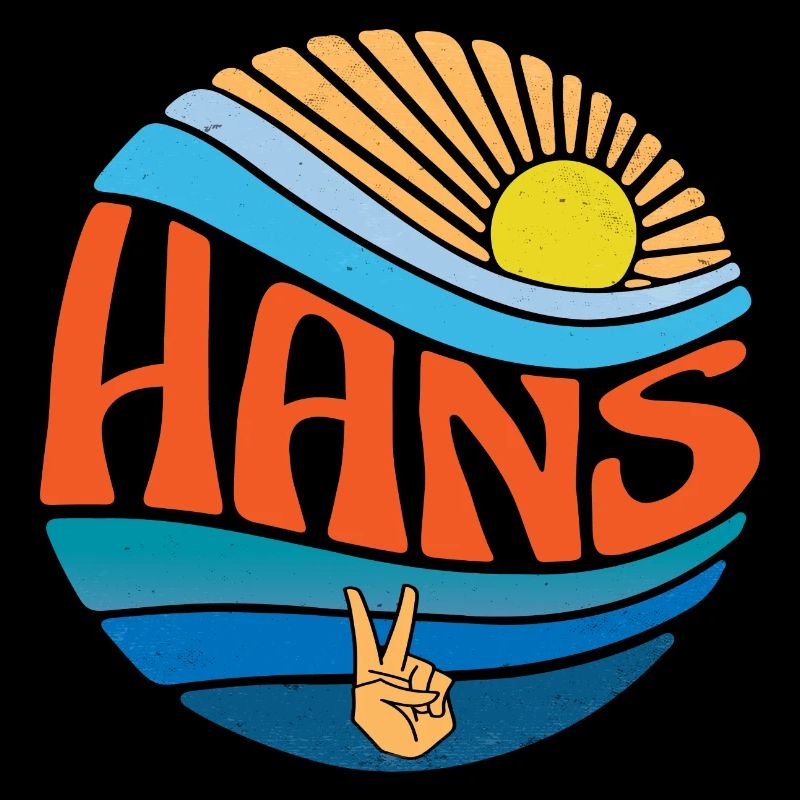 Hans Shirt Vintage Sunset Hans Groovy Tie Dye