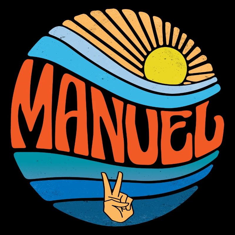 Manuel Hemd Vintage Sunset Manuel Groovy Tie Dye