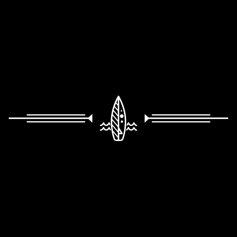 Icône Surfboard Line