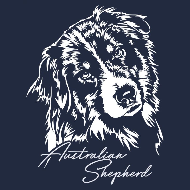 AUSTRALIAN SHEPHERD Aussie Dogs Portrait Wilsigns