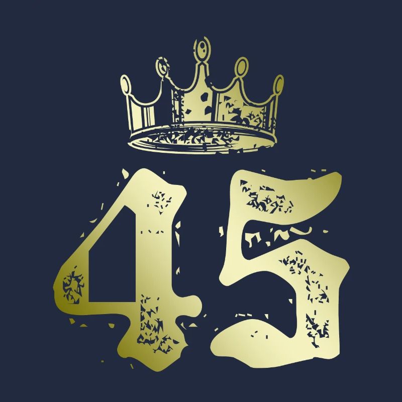 45 Number crown
