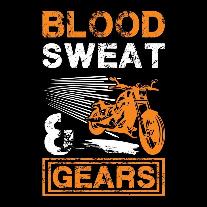 Blood sweat motorcycle