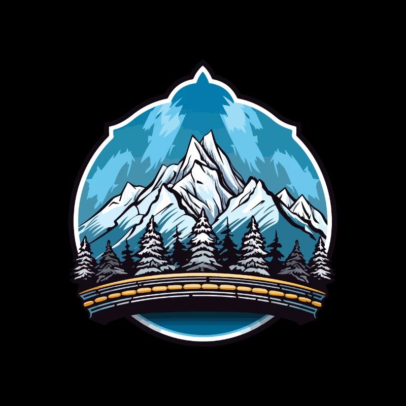 Berge Bergsteiger Symbol