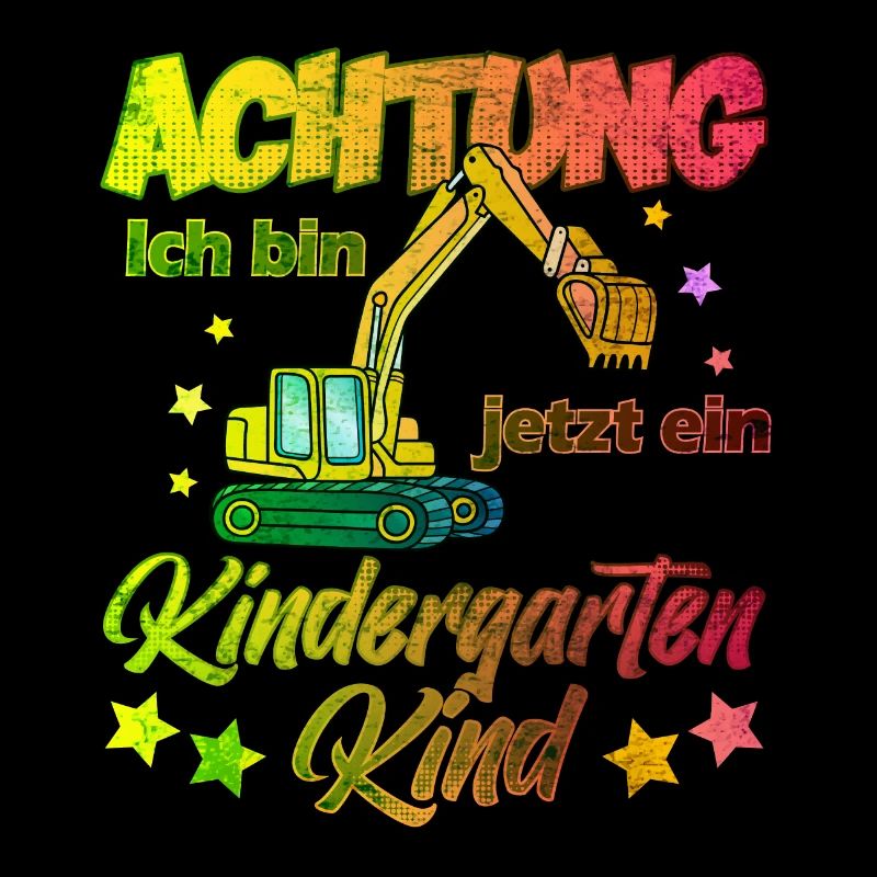 Kindergarten Kind Junge Geschenk Bagger