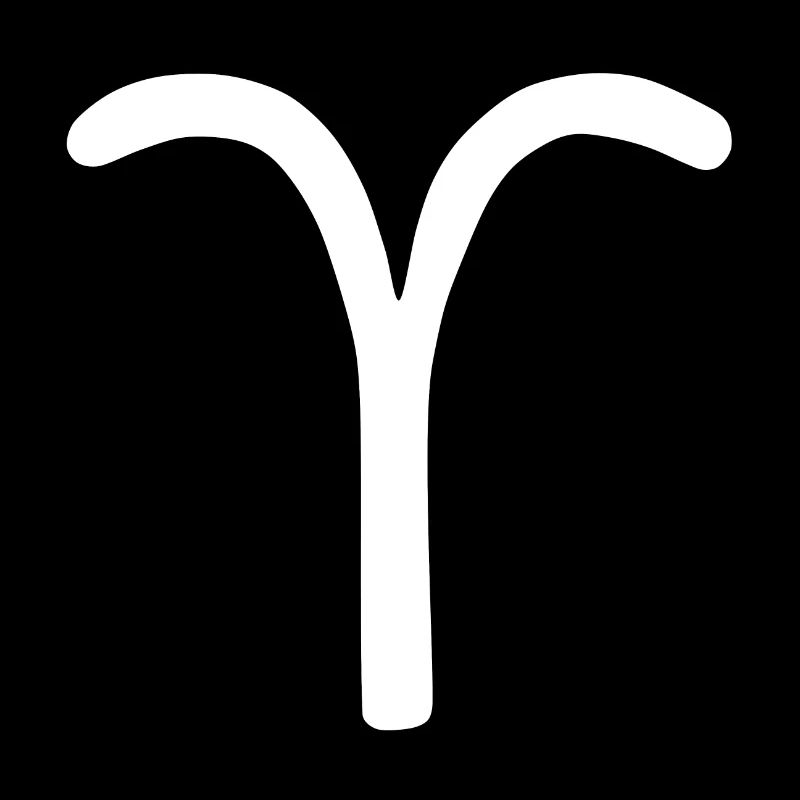 Astrologisches Symbol Aries, Widder