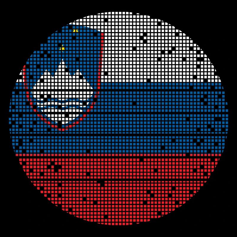 Slovénie Drapeau Balkan Drapeau Slovène Vintage
