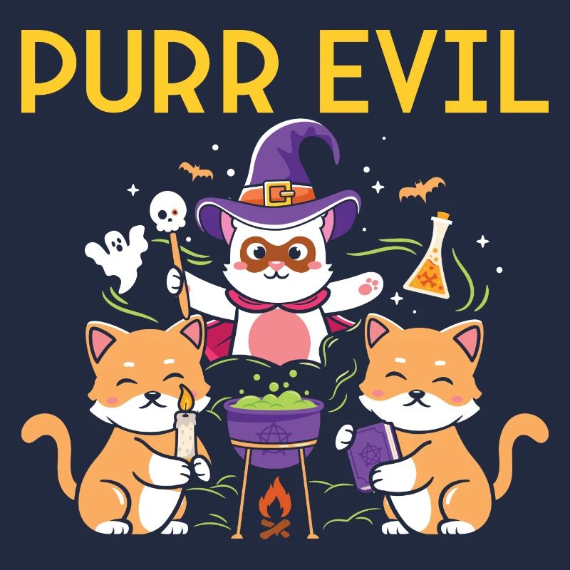 Sorcière chat d’Halloween