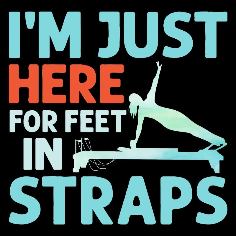 Je suis juste ici pour les pieds dans les sangles Pilates Exercice